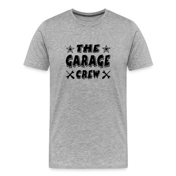 Garage - T-shirt bio Premium Homme - gris chiné - Devant - Damien (186cm)