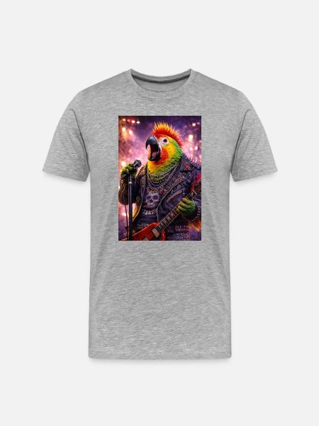 RockyZoo11 - Men's Premium Organic T-Shirt - heather grey