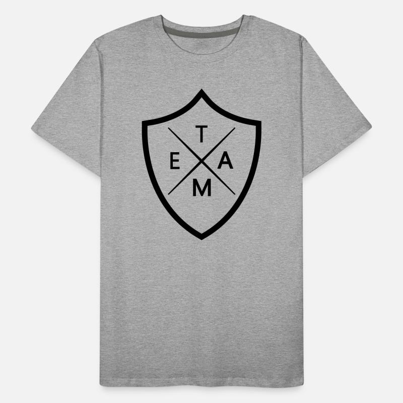 Team Crest Men's Premium Organic T-Shirt