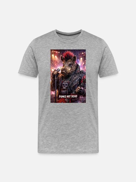 RockyZoo18 - Men's Premium Organic T-Shirt - heather grey