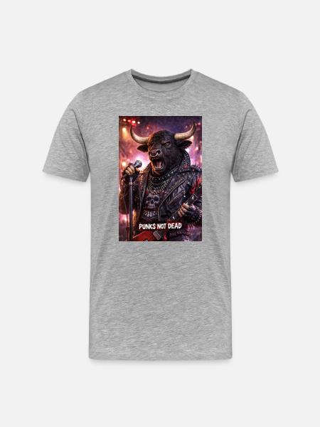 RockyZoo12 - Men's Premium Organic T-Shirt - heather grey