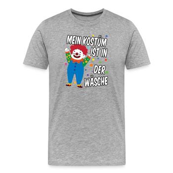 Carnival 2026 costume is in the wash - Men's Premium Organic T-Shirt - heather grey - Front - Damien (186cm)