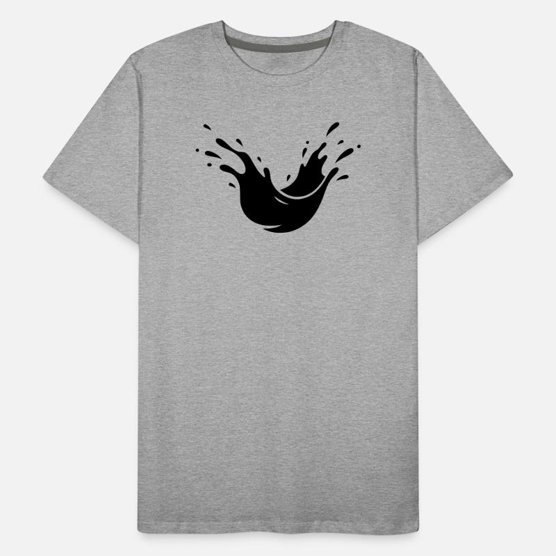 Éclaboussures de boue Éclaboussures de terre T-shirt bio Premium Homme