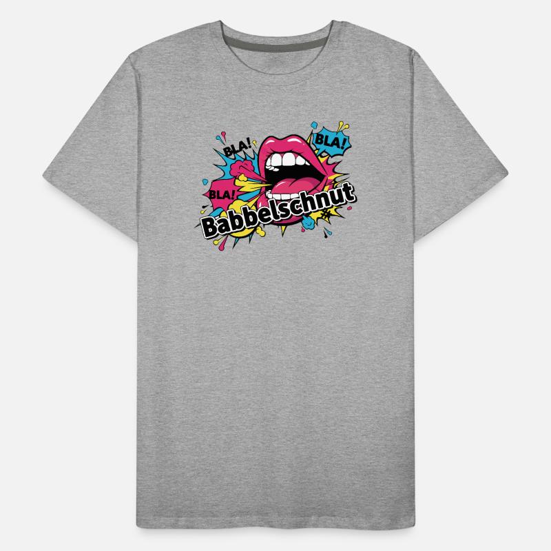 Babbelschnut - Baden proverb dialect Men's Premium Organic T-Shirt