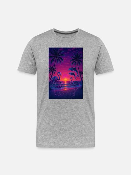RockyZoo23 - Men's Premium Organic T-Shirt - heather grey