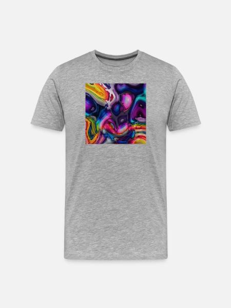 Art Paint - T-shirt bio Premium Homme - gris chiné