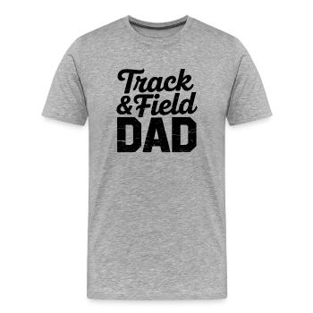 Leichtathletik Sprüche Leichtathletik Geschenk - Männer Premium Bio T-Shirt - Grau meliert - Vorne - Damien (186cm)