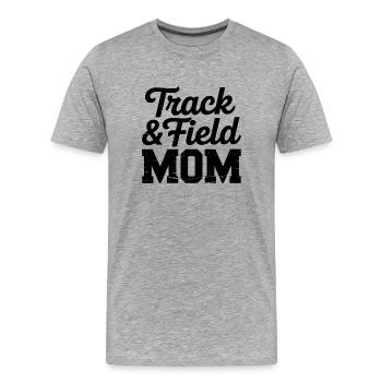 Leichtathletik Sprüche Leichtathletik Geschenk - Männer Premium Bio T-Shirt - Grau meliert - Vorne - Damien (186cm)