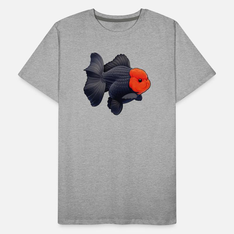 Grade Black Oranda with Red Head HQ Goldfish Men's Premium Organic T-Shirt