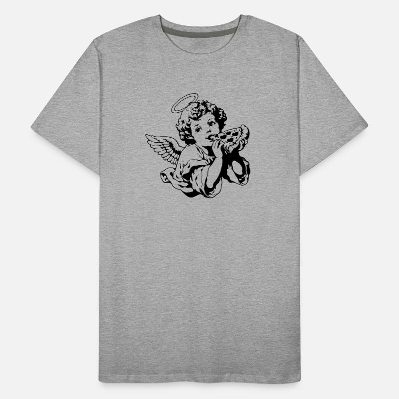 Pizza Angel – Cherub with pizza slice Men's Premium Organic T-Shirt