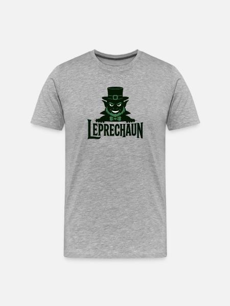 Leprechaun Green Leprechaun - Men's Premium Organic T-Shirt - heather grey