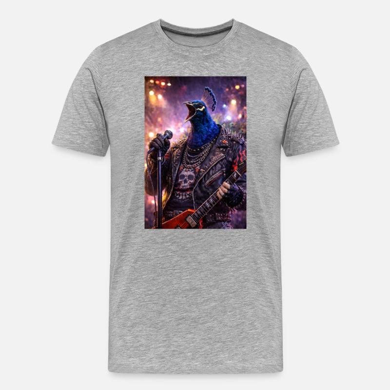 RockyZoo41 - Männer Premium Bio T-Shirt - Grau meliert