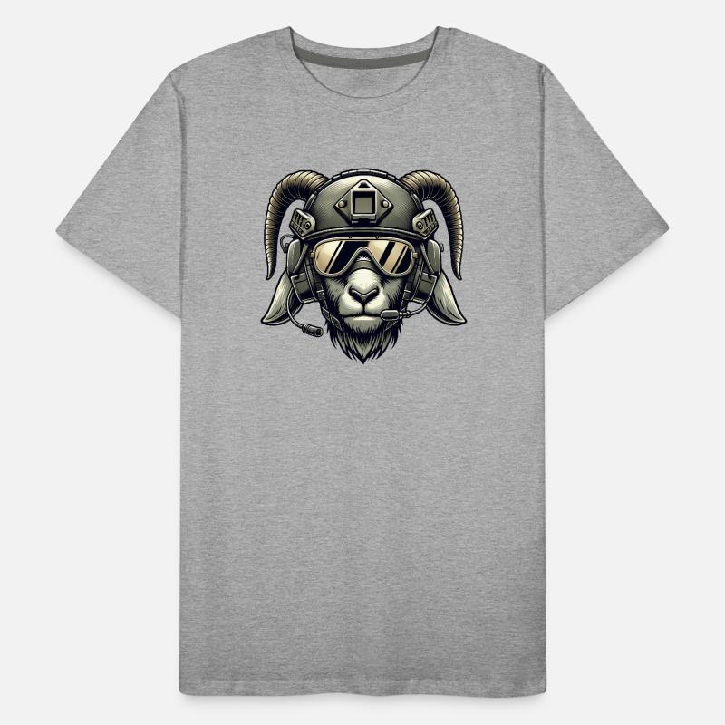 Chèvre en mission T-shirt bio Premium Homme