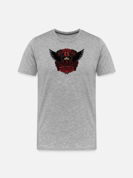 Biker - Men's Premium Organic T-Shirt - heather grey