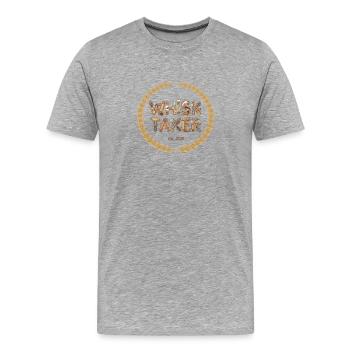 Whisk Taker Funny Baking Pastry Chef Design - Men's Premium Organic T-Shirt - heather grey - Front - Damien (186cm)