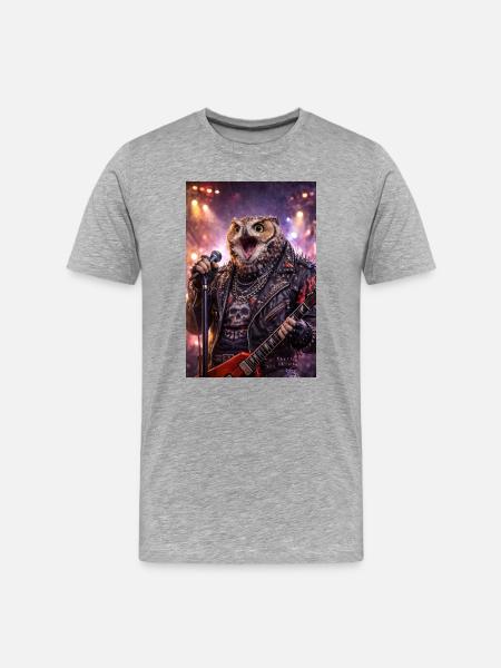 RockyZoo49 - Men's Premium Organic T-Shirt - heather grey