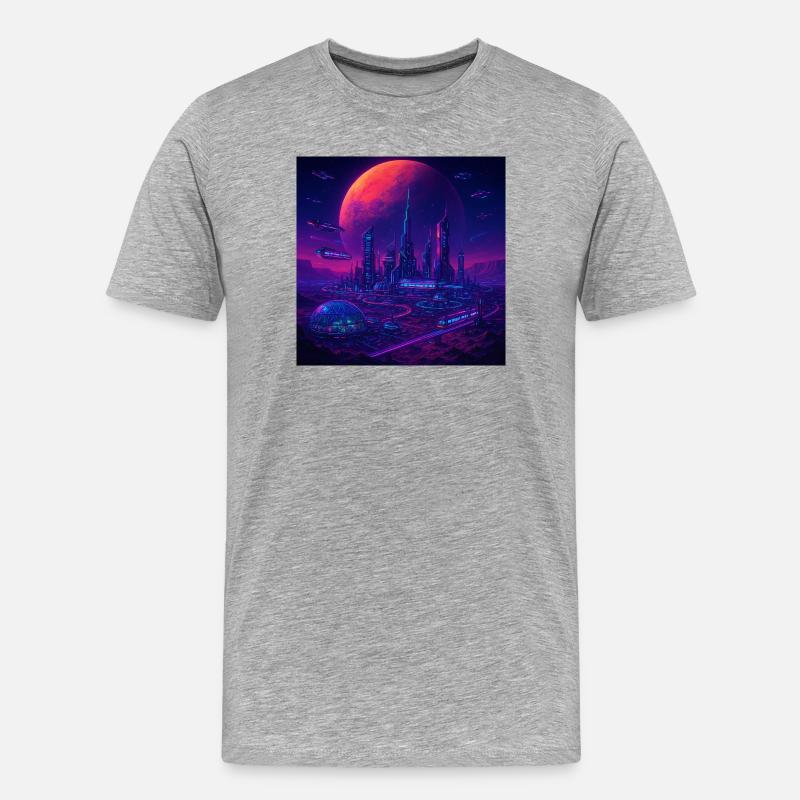 RockyZoo62 - Männer Premium Bio T-Shirt - Grau meliert