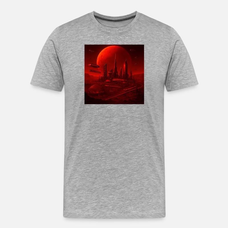 RockyZoo61 - Männer Premium Bio T-Shirt - Grau meliert
