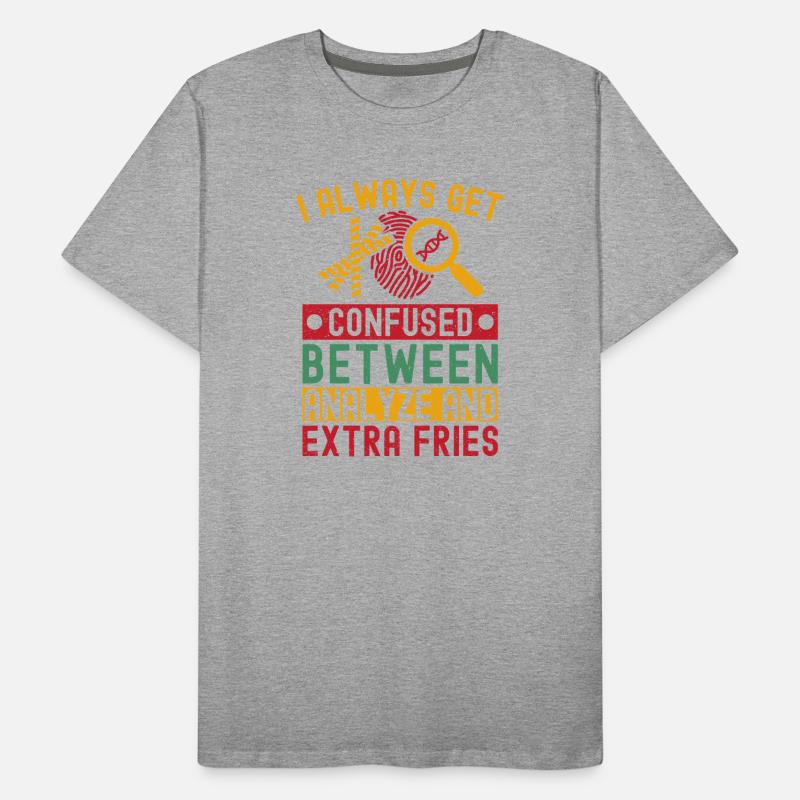 Forensic Science Major Get Confused Analyze Männer Premium Bio T-Shirt