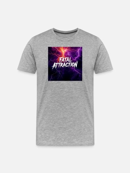 Electric Storm Fury - Men's Premium Organic T-Shirt - heather grey
