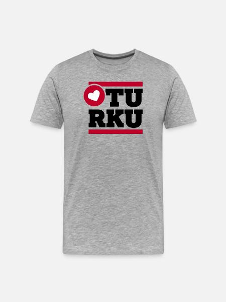 On a light background - Men's Premium Organic T-Shirt - heather grey