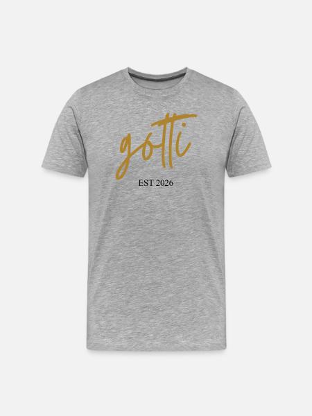 Gotti est 2026 - Men's Premium Organic T-Shirt - heather grey