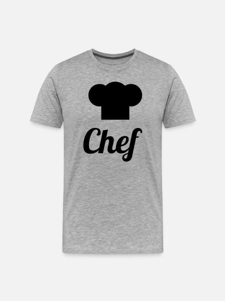 Chef - Kitchen - Cook - Men's Premium Organic T-Shirt - heather grey