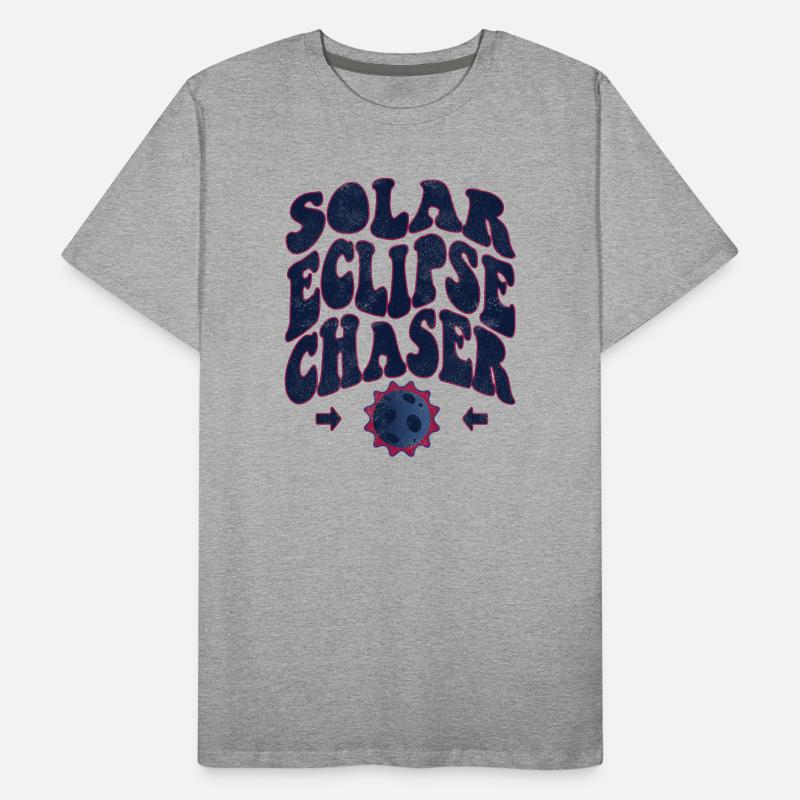Solar eclipse chaser Männer Premium Bio T-Shirt