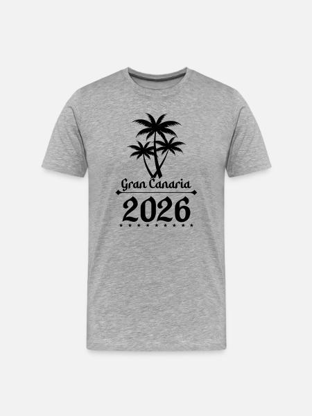 Gran Canaria 2026 - Men's Premium Organic T-Shirt - heather grey