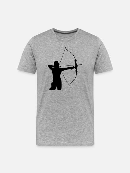 Archer - Men's Premium Organic T-Shirt - heather grey