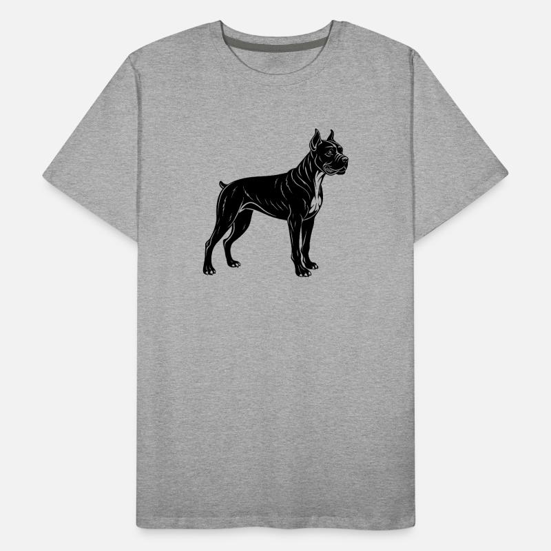 Chien boxer T-shirt bio Premium Homme