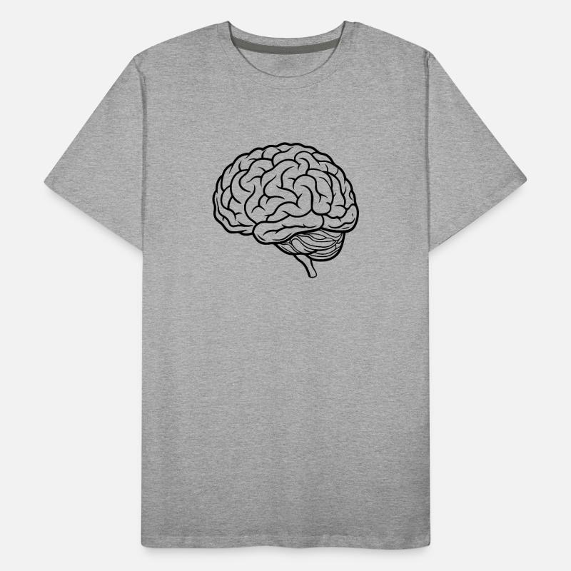Brain Men's Premium Organic T-Shirt