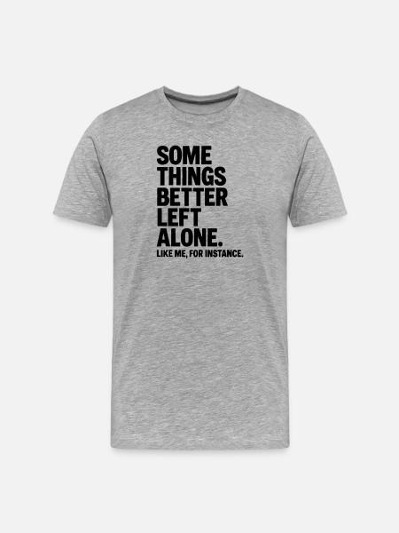 Funny Saying Introverted Nerds Gift Idea - Men's Premium Organic T-Shirt - heather grey
