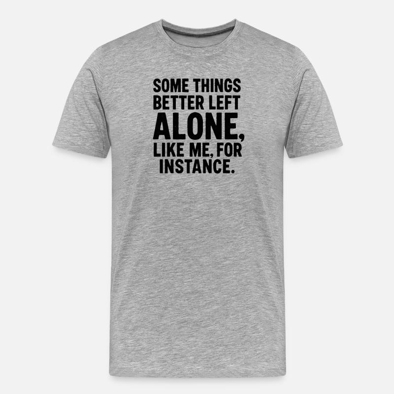 Lustiger Spruch Introvertierte Nerds Geschenkidee - Männer Premium Bio T-Shirt - Grau meliert