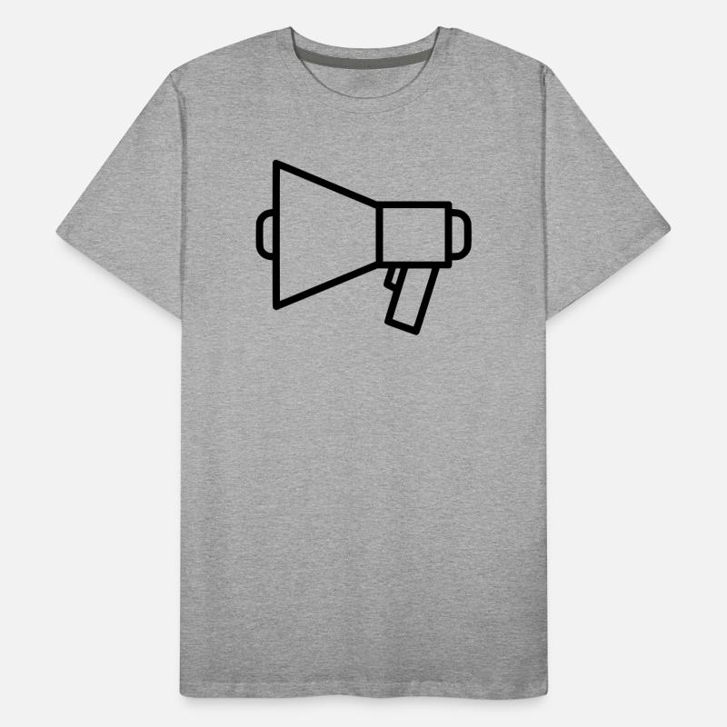 Protestation du porte-voix T-shirt bio Premium Homme