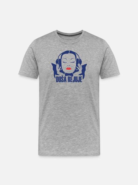 DUŠA REJUJE - Men's Premium Organic T-Shirt - heather grey