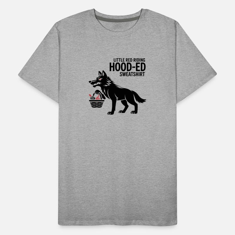 Märchen Wolf mit Korb Männer Premium Bio T-Shirt