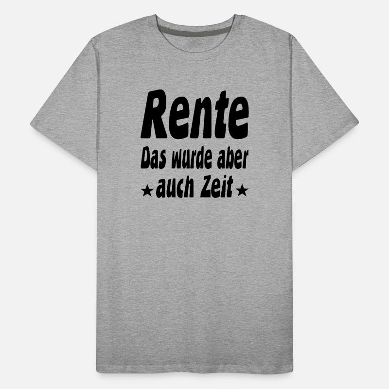 Rente Männer Premium Bio T-Shirt