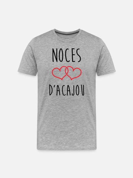 Mahogany Wedding 27 Years - Men's Premium Organic T-Shirt - heather grey