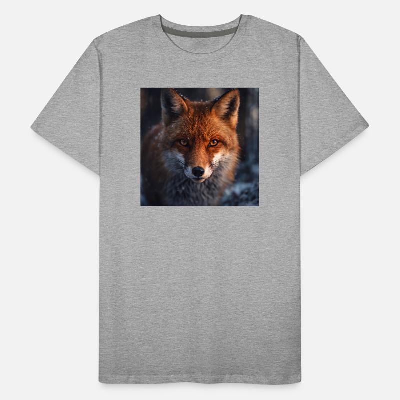 Fox scouting at dusk Men's Premium Organic T-Shirt