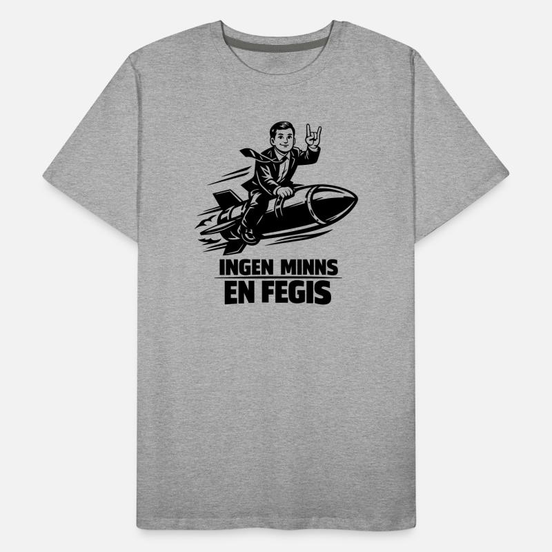 Feige Reiter auf der Rakete Männer Premium Bio T-Shirt