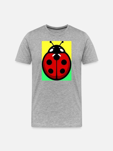 ladybird - Men's Premium Organic T-Shirt - heather grey