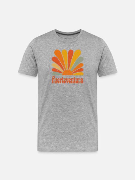 Sunrise from Fuerteventura - Men's Premium Organic T-Shirt - heather grey