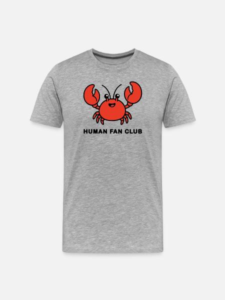 AI Human Fan Club - Men's Premium Organic T-Shirt - heather grey