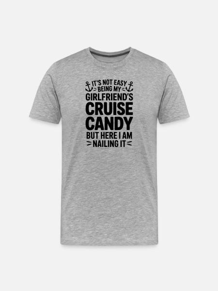 Girlfriend Sayings Girlfriend Funny Girlfriend Gift - Men's Premium Organic T-Shirt - heather grey