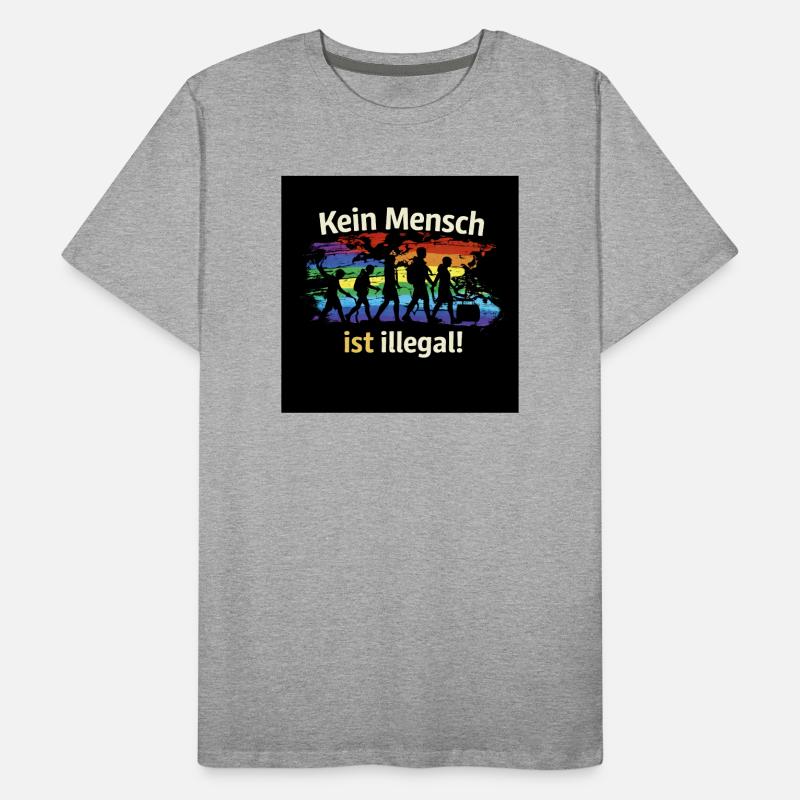 No one is illegal Men's Premium Organic T-Shirt