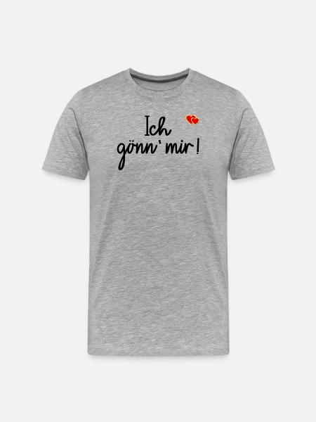 Life plan enjoyment indulgence - Men's Premium Organic T-Shirt - heather grey