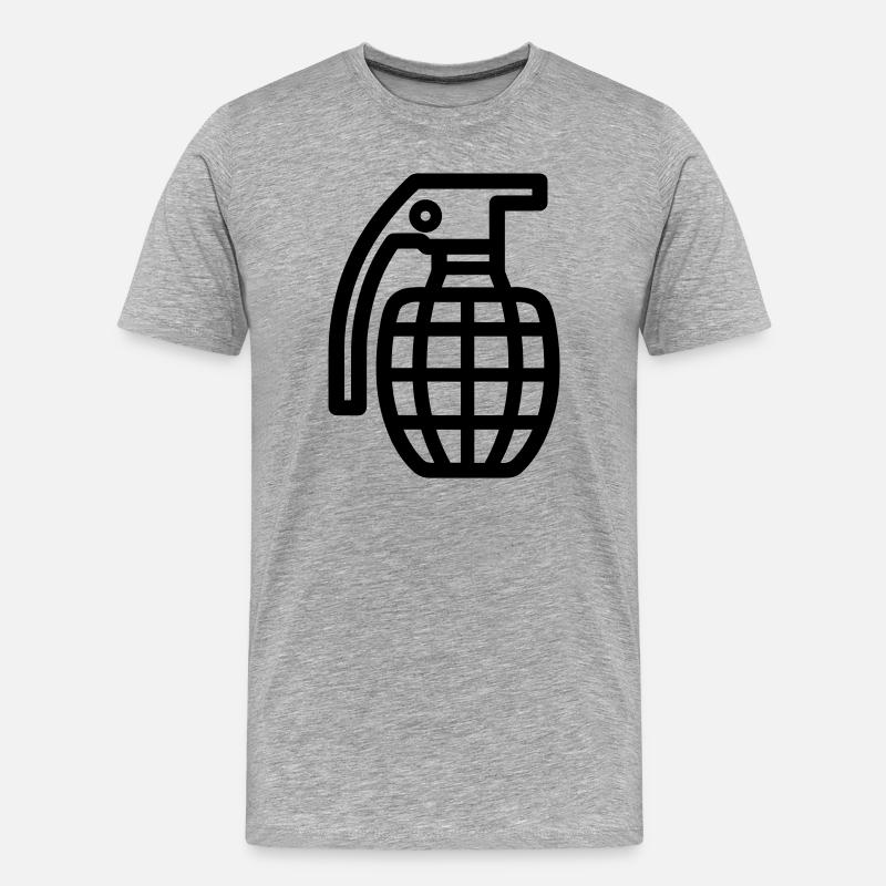 Grenada - Männer Premium Bio T-Shirt - Grau meliert