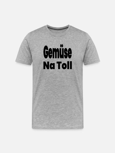 Vegetable - Men's Premium Organic T-Shirt - heather grey