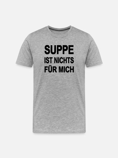 Soupe - T-shirt bio Premium Homme - gris chiné